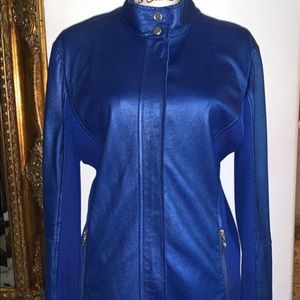 St. John leather jacket, size 16